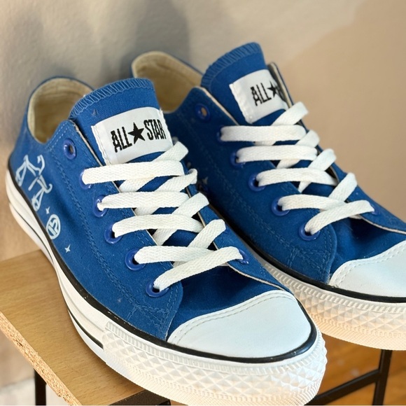 Converse Blue All Star Limited Edition Libra Zodiac Women's Sneakers - Picture 9 of 16